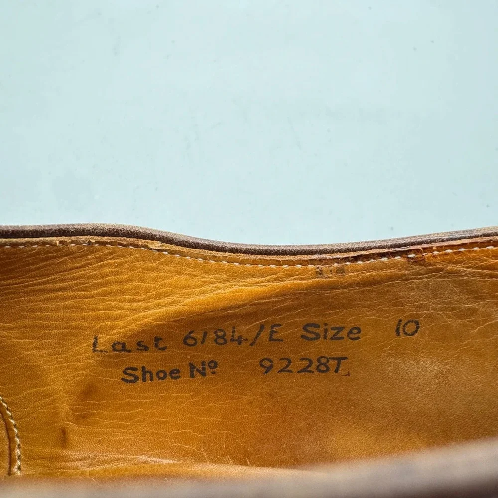 Royal Tweed Cheaney of England Mens Brown Leather‎ Oxford Dress Shoes